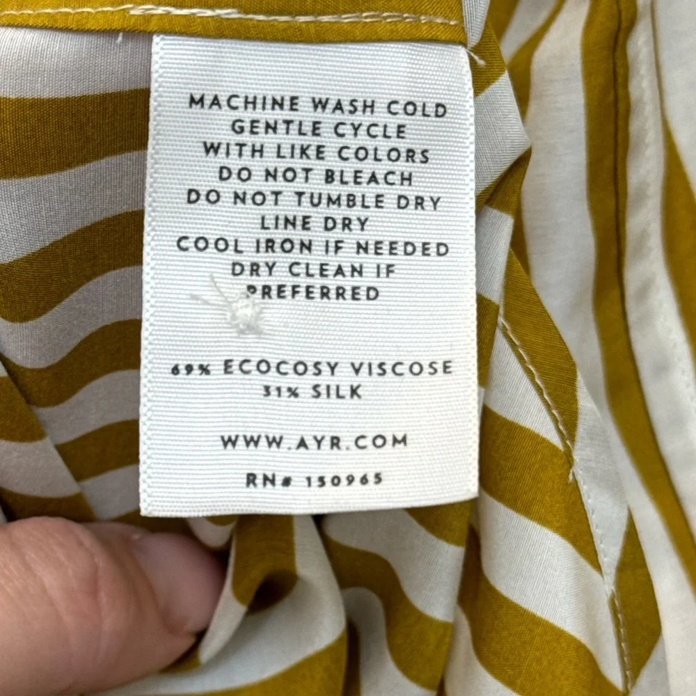 AYR Deep End Buttondown Yellow Stripe Shirt
Size XS - Picture 8 of 10